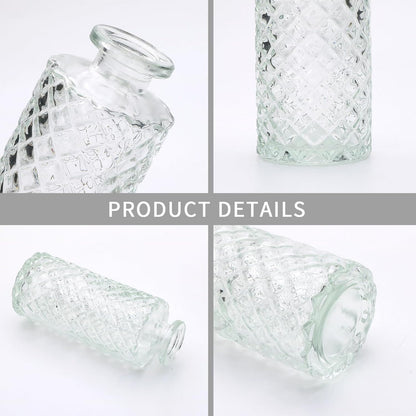 Glass Bud Vase Set of 32 pcs,Bud Vases in Bulk,Small Vases for Centerpieces, Mini Flower Vase Bulk for Rustic Wedding Home Table Decorations