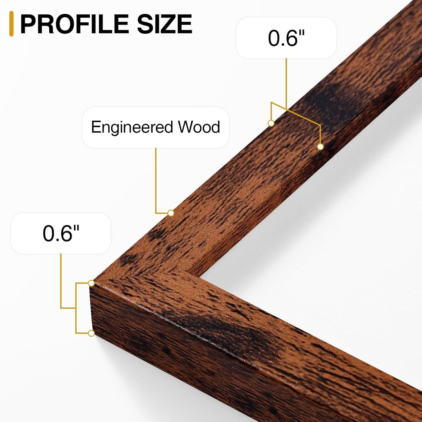 Vittanly 11x14 Picture Frame, Display Pictures 8x10 with Mat or 11x14 without Mat, Photo Frame for Wall Mounting, Black, 1 Pack - Colors A