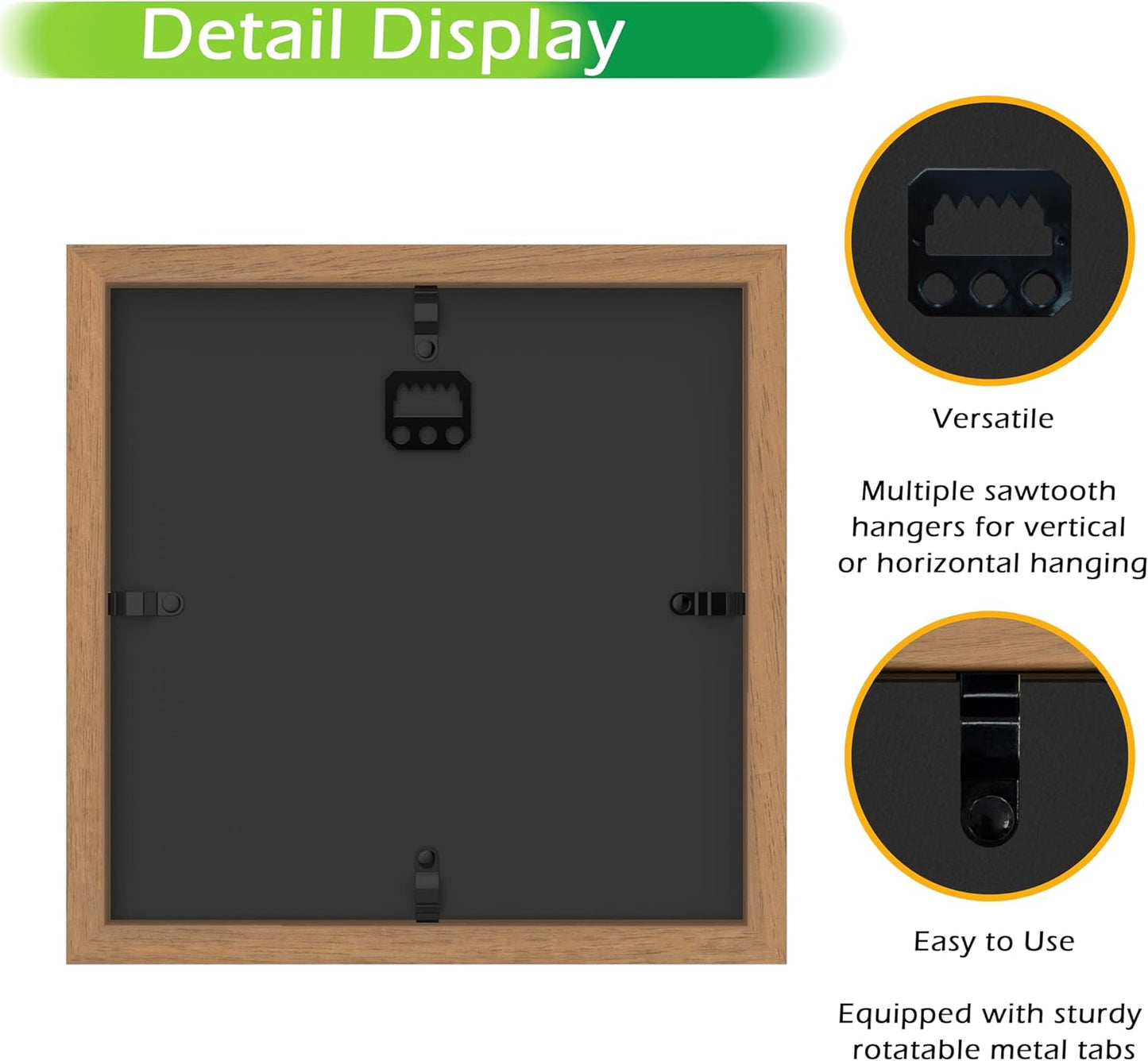 FrameWorks 11” x 14” Dark Oak Wooden Shadow Box Frame – Display Case with Soft Felt Back, Memory Box with Tempered Glass, Display Box with Elegant White Ball Push Pins, Wooden Flower Box