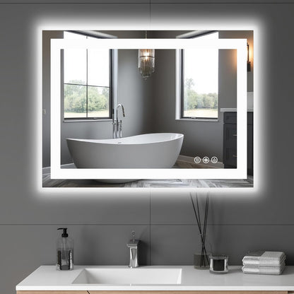 NEWBULIG 20IN Round Bathroom Wall Mirror, Modern Vanity Mirrors for Over Sink, HD Glass Decorative for Entryway, Bedroom & Living Room, Gold