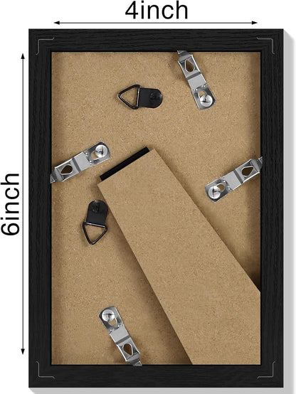 Vittanly 11x14 Picture Frame, Display Pictures 8x10 with Mat or 11x14 without Mat, Photo Frame for Wall Mounting, Black, 1 Pack - Colors A