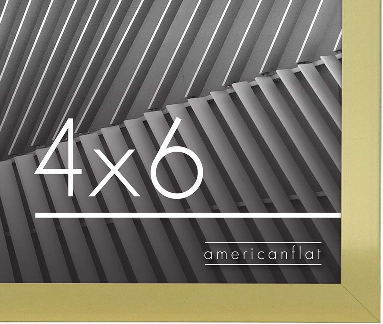 Americanflat 24x36 Poster Frame with Polished Plexiglass - Streamline Collection - Thin Border Picture Frame for Wall Display - Hanging Hardware Included - Black - Colors A