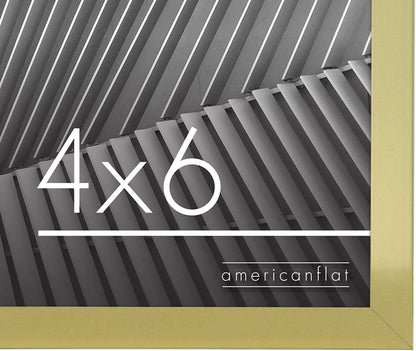 Americanflat 24x36 Poster Frame with Polished Plexiglass - Streamline Collection - Thin Border Picture Frame for Wall Display - Hanging Hardware Included - Black - Colors A