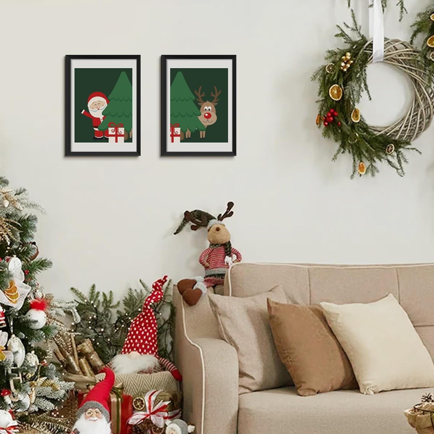 upsimples 11x14 Picture Frame Set of 5, Display Pictures 8x10 with Mat or 11x14 Without Mat, Wall Gallery Photo Frames, Black