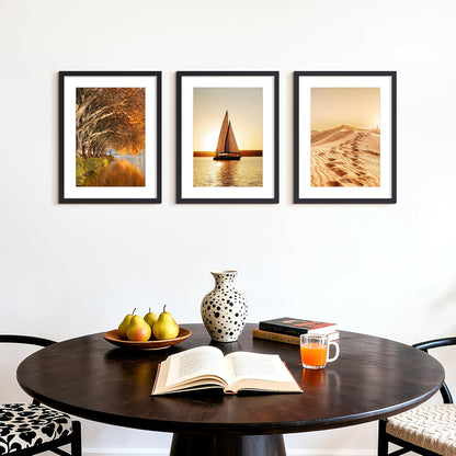 upsimples 8x10 Picture Frame, Display Pictures 5x7 with Mat or 8x10 Without Mat, Wall Hanging Photo Frame, Black, 1 Pack - Colors B