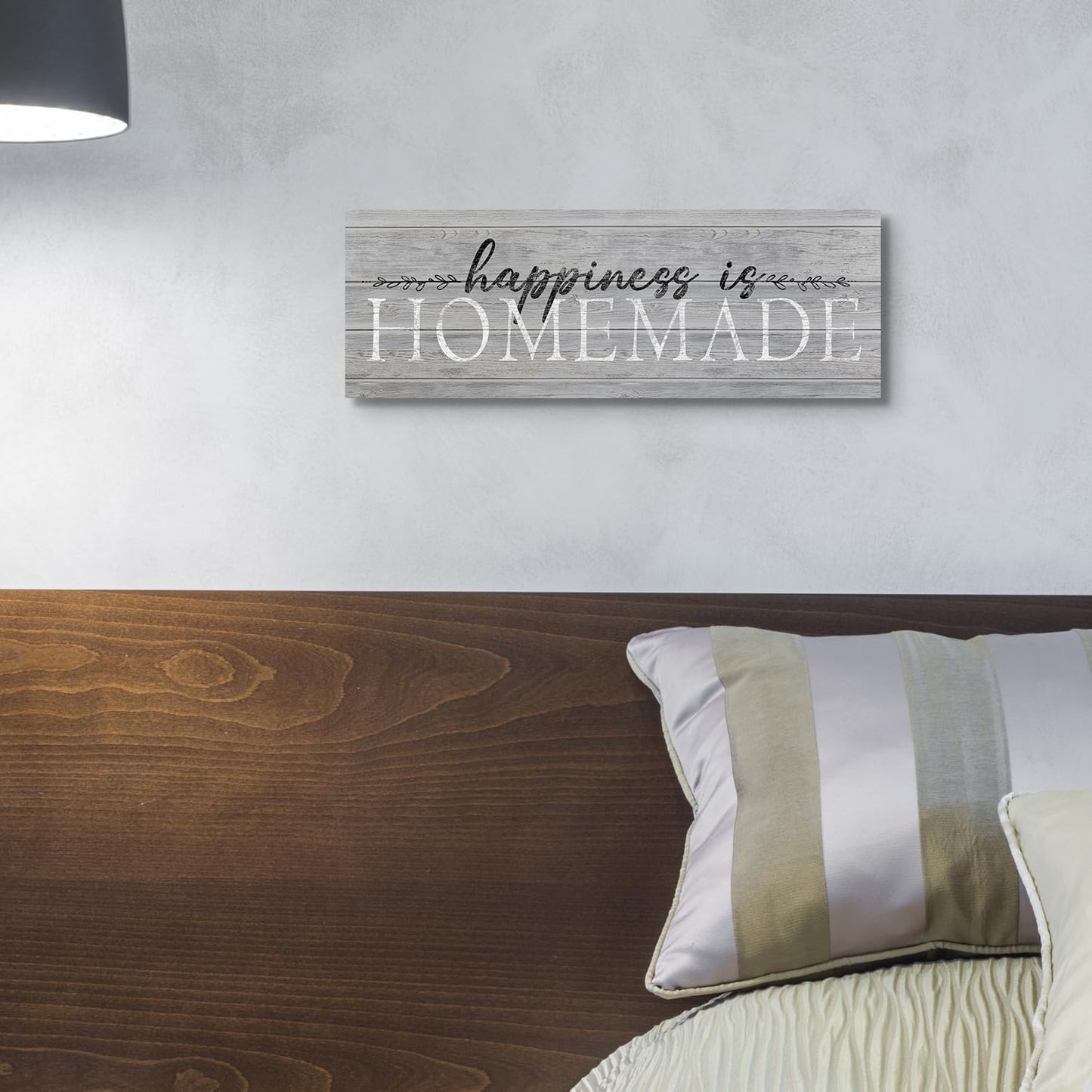 Quotes Wall Decor Enjoy the Little Things Sign Family Wall Signs Canvas Prints Rustic Wooden Wall Art Wood Pictures for Living Room Bedroom Office Home Decor, 6 X 17 Inch Framed