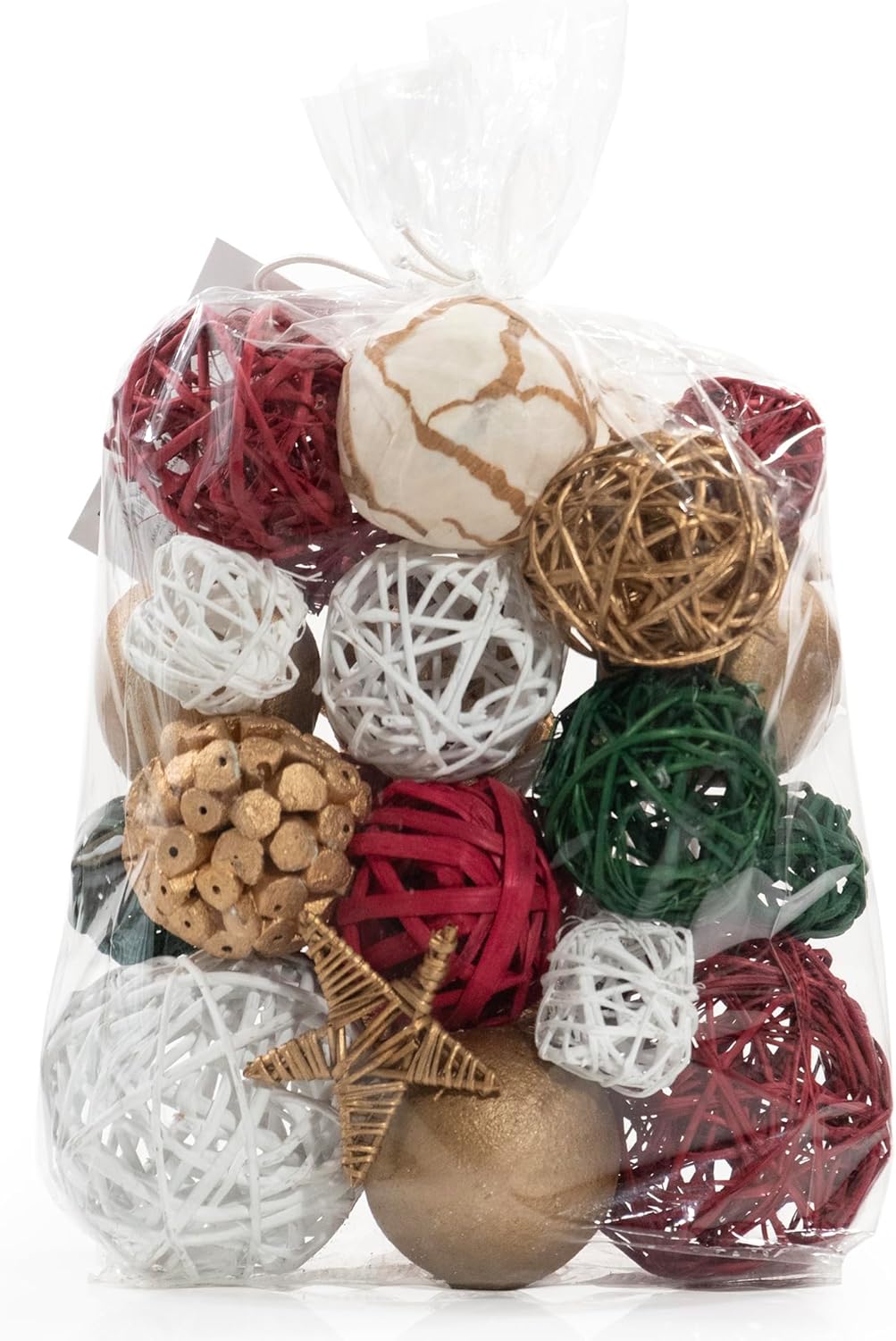 ANDALUCA Decorative Balls Bag Bowl Filler Home Decor (Beige)