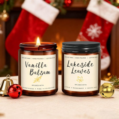 6-Pack Scented Candles for Home, 3.5 Oz Soy Wax Candles Gift Set with Lavender Chamomile & Eucalyptus Mint for Brithday Gifts Women, Mothers Day