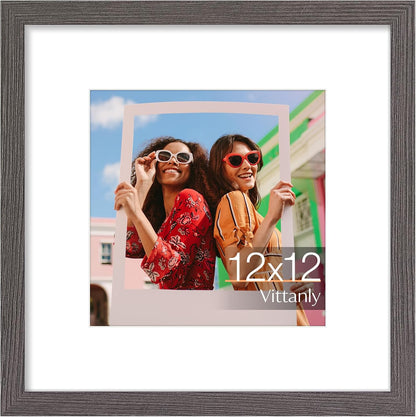Vittanly 11x14 Picture Frame, Display Pictures 8x10 with Mat or 11x14 without Mat, Photo Frame for Wall Mounting, Black, 1 Pack - Colors B
