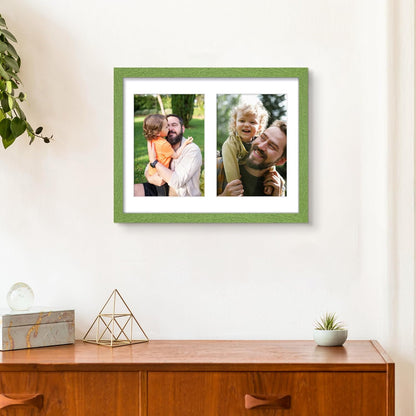 DUENPY 14x26 Collage Picture Frame 4x6 Collage Picture Frame Displays Twelve 4x6 inch Photos Available Horizontal Wall Mounting Display and Vertical Black - Colors B