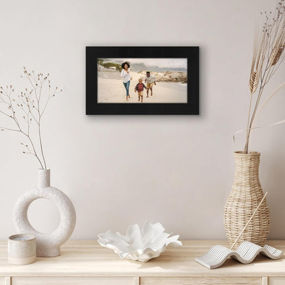 Americanflat 12x18 Poster Frame with Shatter-Resistant Glass - Signature Collection - Gallery-Style Frames Made of Engineered Wood - Photo Frame for Wall Display - Black - Colors B