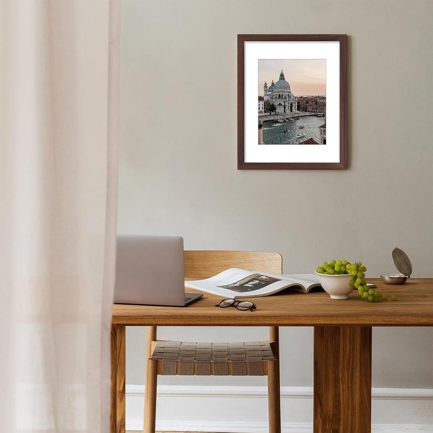 Vittanly 11x14 Picture Frame, Display Pictures 8x10 with Mat or 11x14 without Mat, Photo Frame for Wall Mounting, Black, 1 Pack - Colors B