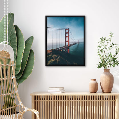 Americanflat 24x36 Poster Frame with Polished Plexiglass - Streamline Collection - Thin Border Picture Frame for Wall Display - Hanging Hardware Included - Black - Colors C