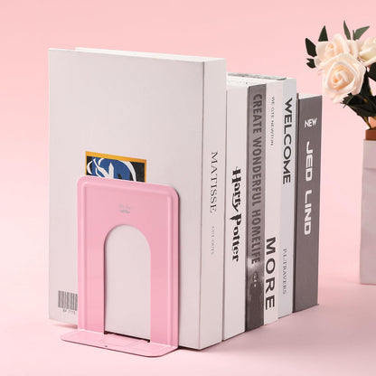 Mr. Pen- Book Ends, Black, 4 Pack, Heavy Duty Metal Bookends for Shelves, Book Holders for Shelves, Metal Bookends