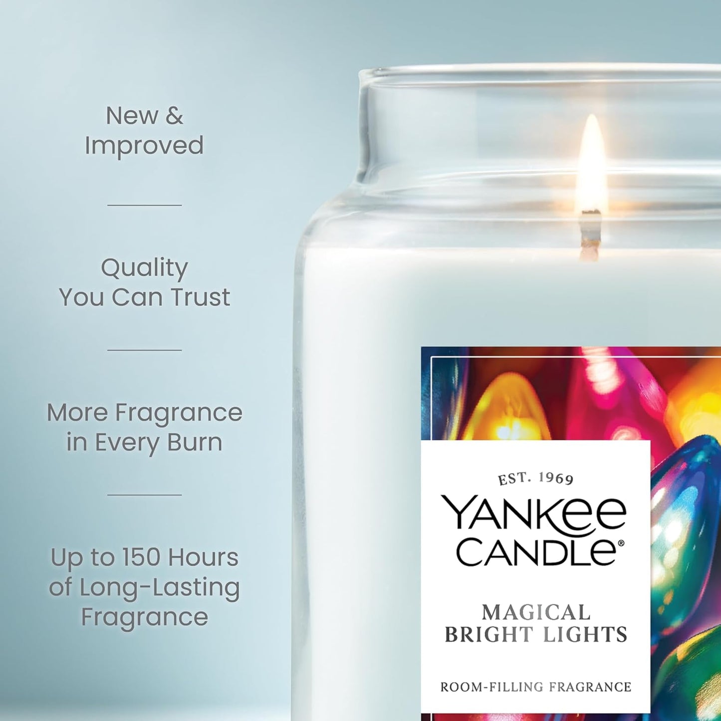 Yankee Candle Balsam & Cedar, Scented Candle, 22oz Large Jar with up to 150 Hour Burn Time, Giftable