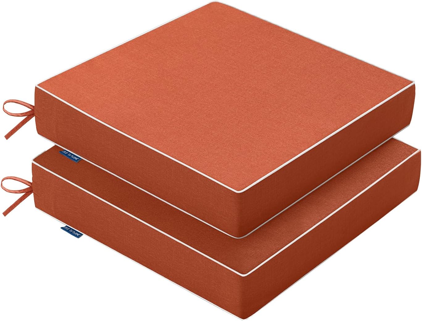 MIULEE Beige Outdoor Bench Cushion Set of 1, 48x18x3 Inch Waterproof Patio Seat Cushions for Swing and Outdoor Furniture Couch Sofa, 3 Year Color Fastness High Density Foam with Adjustable Ties