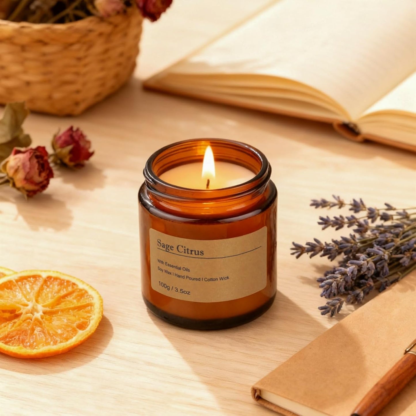 6-Pack Scented Candles for Home, 3.5 Oz Soy Wax Candles Gift Set with Lavender Chamomile & Eucalyptus Mint for Brithday Gifts Women, Mothers Day