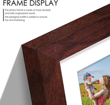 DUENPY 14x26 Collage Picture Frame 4x6 Collage Picture Frame Displays Twelve 4x6 inch Photos Available Horizontal Wall Mounting Display and Vertical Black - Colors B