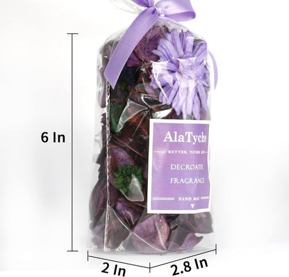 Spring Potpourri Bags,Vanilla Scented Potpourri Bowl Fillers,Dried Flowers,Home Fragrance Sachet of Petal, Vase Decor (White Caramel)-Mini