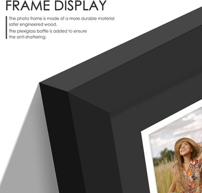 DUENPY 14x26 Collage Picture Frame 4x6 Collage Picture Frame Displays Twelve 4x6 inch Photos Available Horizontal Wall Mounting Display and Vertical Black - Colors A