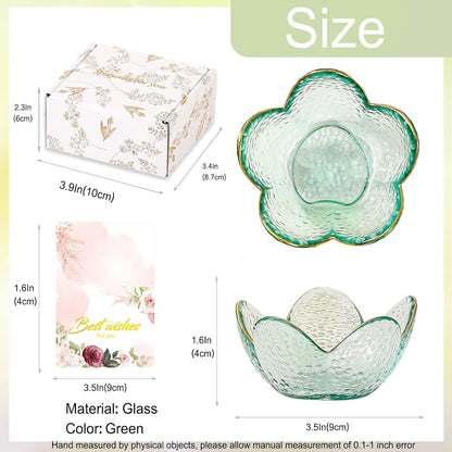 Purple Flower Jewelry Dish Glass Ring Holder Dish Jewelry Tray Cute Vanity Organizer Aesthetic Nightstand Bathroom Room Decor Trinket Dish Mothers Day Friendship Christmas Birthday Gifts for Women