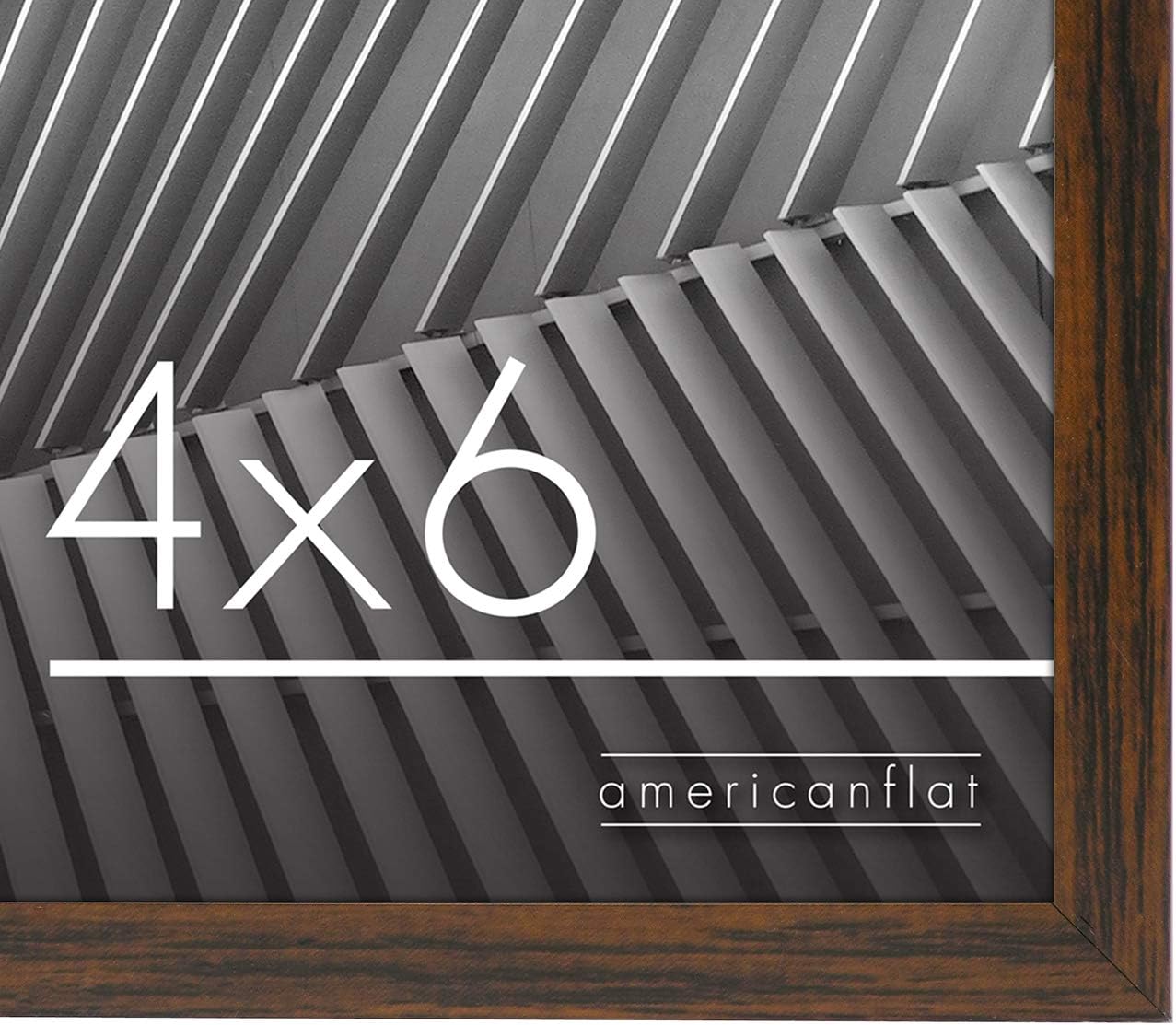 Americanflat 24x36 Poster Frame with Polished Plexiglass - Streamline Collection - Thin Border Picture Frame for Wall Display - Hanging Hardware Included - Black - Colors A
