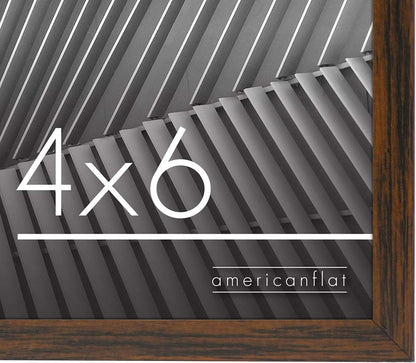 Americanflat 24x36 Poster Frame with Polished Plexiglass - Streamline Collection - Thin Border Picture Frame for Wall Display - Hanging Hardware Included - Black - Colors A