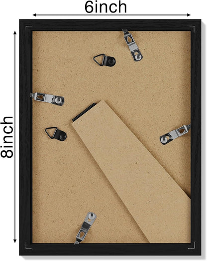 Vittanly 11x14 Picture Frame, Display Pictures 8x10 with Mat or 11x14 without Mat, Photo Frame for Wall Mounting, Black, 1 Pack - Colors A