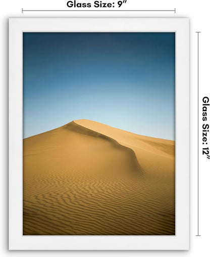 Americanflat 12x18 Poster Frame with Shatter-Resistant Glass - Signature Collection - Gallery-Style Frames Made of Engineered Wood - Photo Frame for Wall Display - Black - Colors A