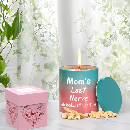 Gifts for Mom Birthday from Daughter Son, Christmas Stocking Stuffers Gifts for Mom Present Mothers Day Great ldeas Funny Unique New Mother Thanksgiving Adoptive 9oz Scented Candle