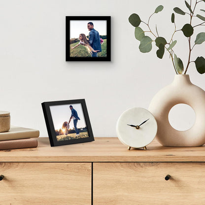 Americanflat 24x36 Poster Frame with Polished Plexiglass - Streamline Collection - Thin Border Picture Frame for Wall Display - Hanging Hardware Included - Black - Colors C