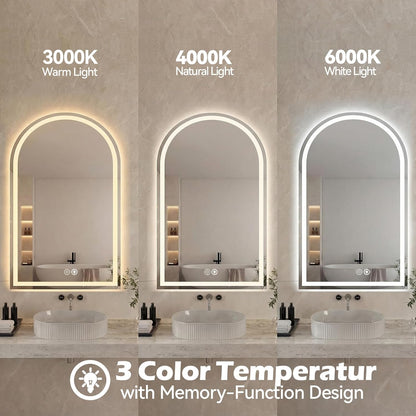 NEWBULIG 20IN Round Bathroom Wall Mirror, Modern Vanity Mirrors for Over Sink, HD Glass Decorative for Entryway, Bedroom & Living Room, Gold