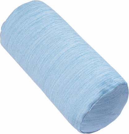 1 MIDDLE ONE Round Cylinder Bolster Pillow with Removable Velvet Cover, Tube Roll Cervical Pillow for Head, Neck, Back and Legs Support, 13" x 6", Grey
