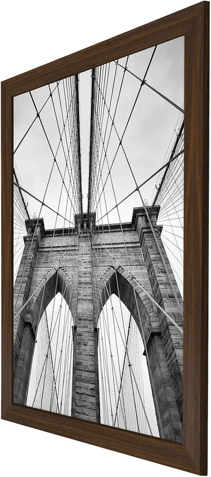 Americanflat 16x20 Picture Frame with Polished Plexiglass - Black Picture Frame - Wide Photo Frames Made of Engineered Wood for Vertical or Horizontal Wall Display - Epic Collection - Black - Colors C