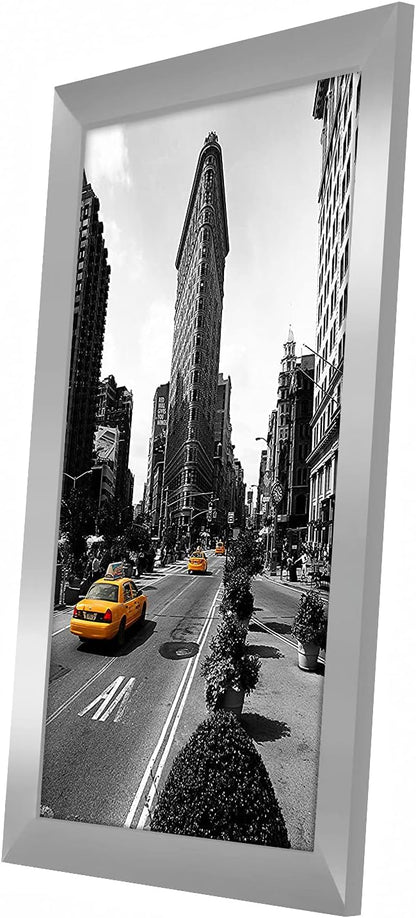 Americanflat 12x18 Poster Frame with Shatter-Resistant Glass - Signature Collection - Gallery-Style Frames Made of Engineered Wood - Photo Frame for Wall Display - Black - Colors C