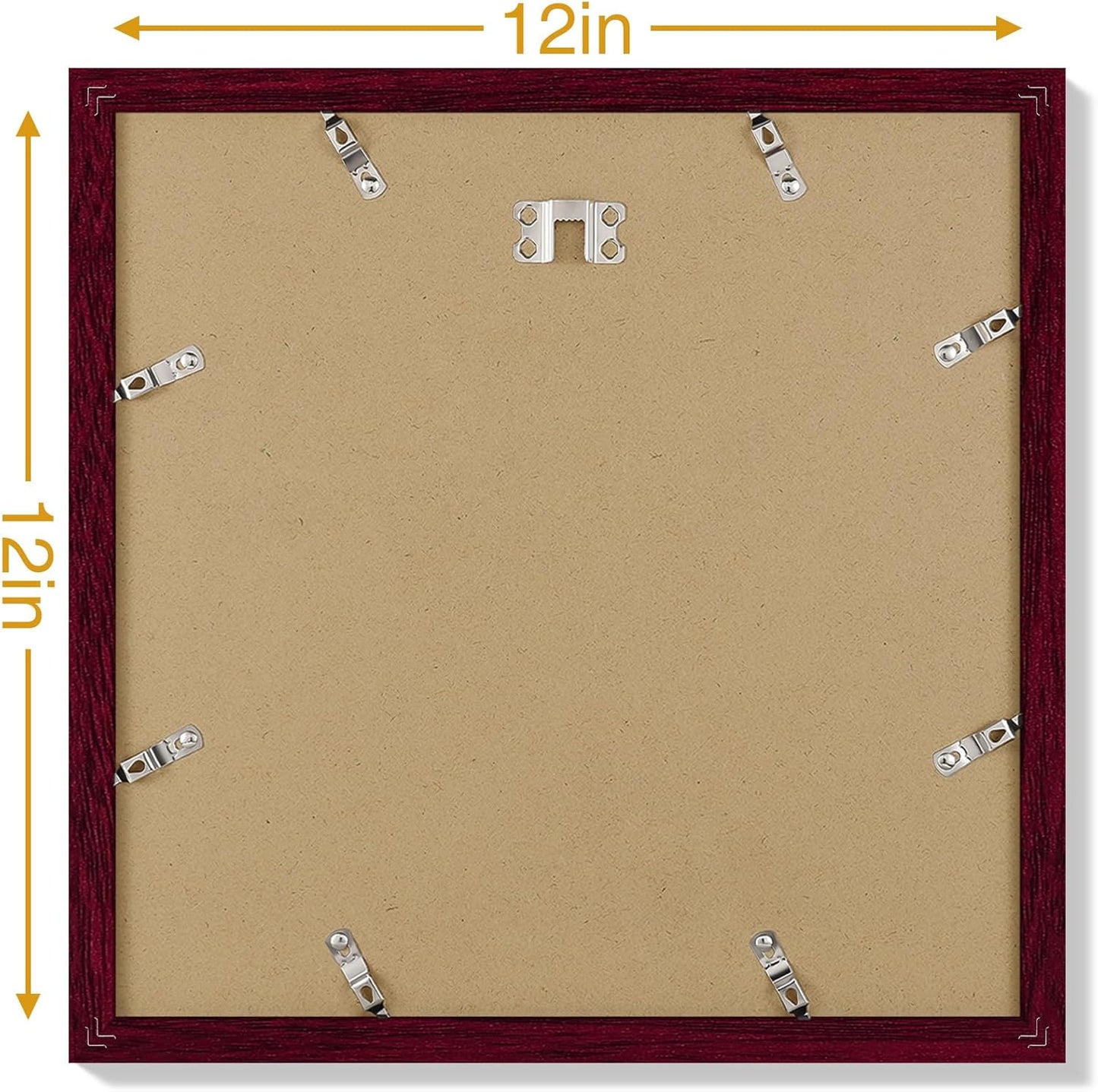 Vittanly 8x10 Picture Frames Set of 9, Shatter Resistant Plexiglass, Display 5x7 Pictures with Mat or 8x10 without Mat, Photo Frames for Wall or Tabletop, Engineered Wood, Black - Colors B