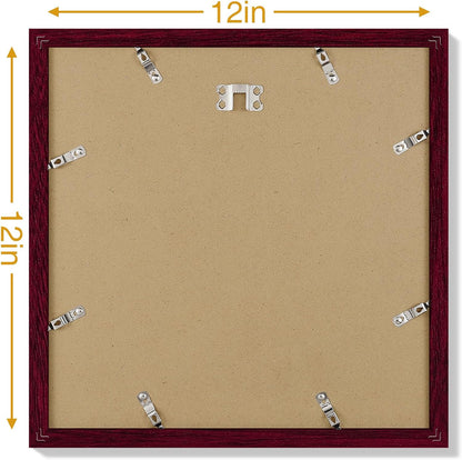 Vittanly 8x10 Picture Frames Set of 9, Shatter Resistant Plexiglass, Display 5x7 Pictures with Mat or 8x10 without Mat, Photo Frames for Wall or Tabletop, Engineered Wood, Black - Colors B