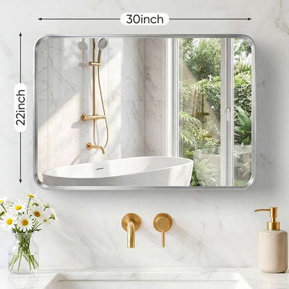 NEWBULIG Gold Round Wall Mirror 36 Inch, Bathroom Mirrors for Over Sink, Wall Decor for Bathroom, Entryway, Bedroom, Vanity