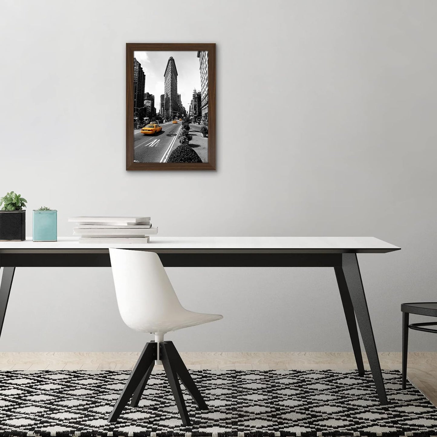 Americanflat 12x18 Poster Frame with Shatter-Resistant Glass - Signature Collection - Gallery-Style Frames Made of Engineered Wood - Photo Frame for Wall Display - Black - Colors C