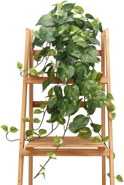 CEWOR Artificial Plants Fake Pothos with Plastic Pot Artificial Potted Plant for Home Office Bedroom Indoor Outdoor Decor 1 Pack