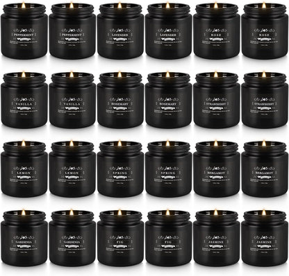 Howemon 24 Pack Scented Candles Set for Home, Relaxing Stress Relief, Aromatherapy - Natural Soy Wax and Fragrance - Gifts for Women, Mom, Best Friend, Wife, Birthday