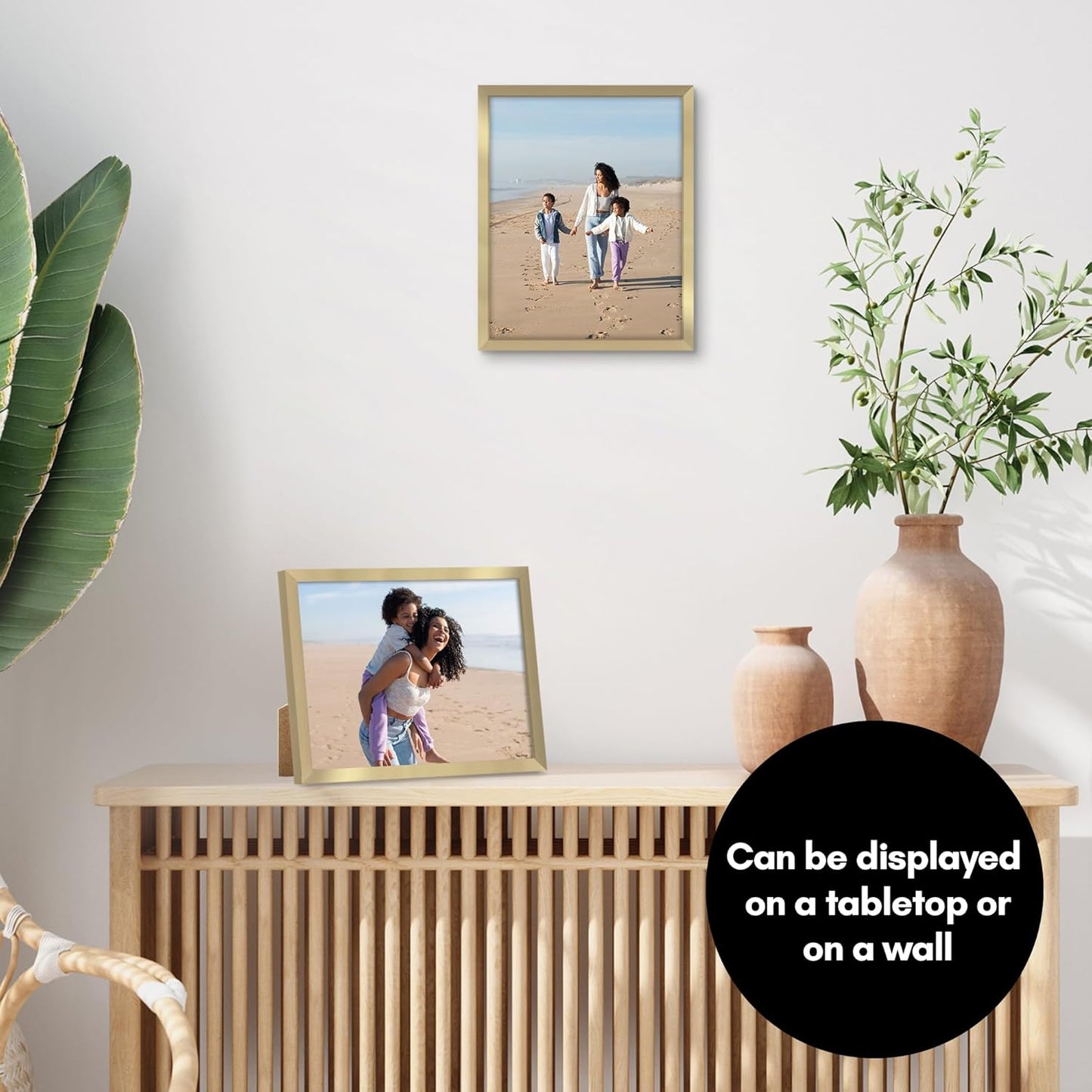 Americanflat 24x36 Poster Frame with Polished Plexiglass - Streamline Collection - Thin Border Picture Frame for Wall Display - Hanging Hardware Included - Black - Colors B