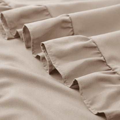 KKJIAF Ruffle Pillow Cases 26x26 Inches, White Square Ruffled Pillow Covers Set of 2, Microfiber Wrinkle Resistant Pillow Shams with Envelope Closure for Sofa Bed Living Room