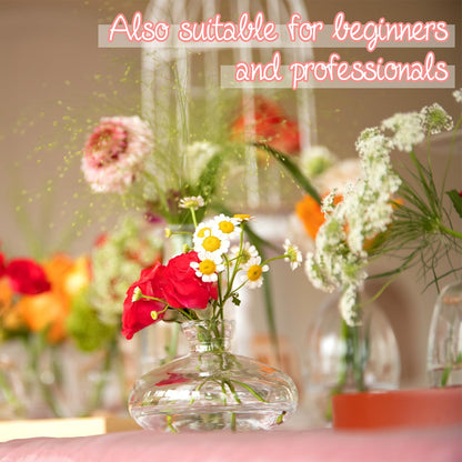 Bud Vases Set of 12, Clear Glass Bud Vase in Bulk, Small Vases for Centerpiece Mini Modern Flower Vase Transparent, Wedding Party Table Home Decor