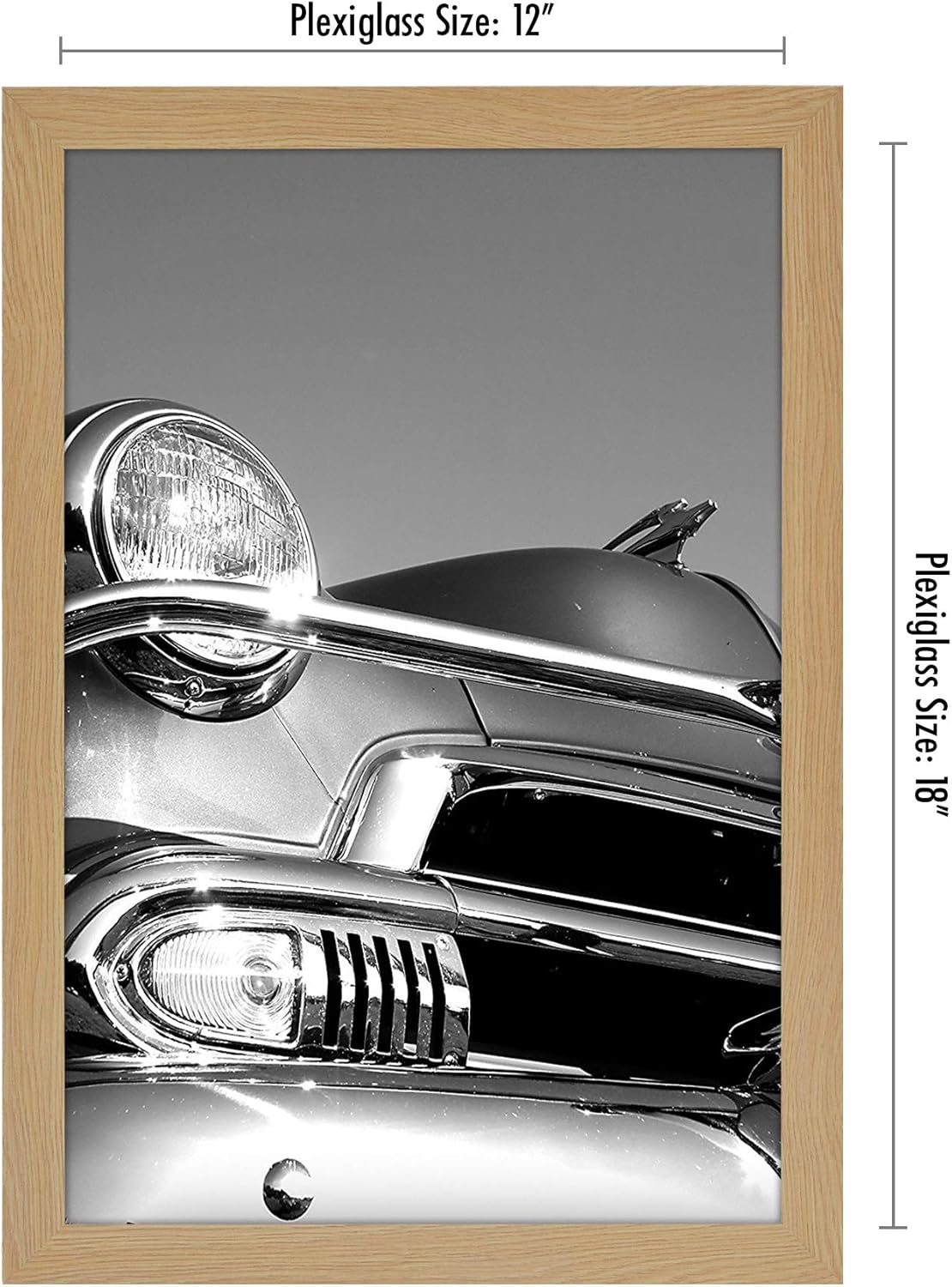 Americanflat 16x20 Picture Frame with Polished Plexiglass - Black Picture Frame - Wide Photo Frames Made of Engineered Wood for Vertical or Horizontal Wall Display - Epic Collection - Black - Colors B