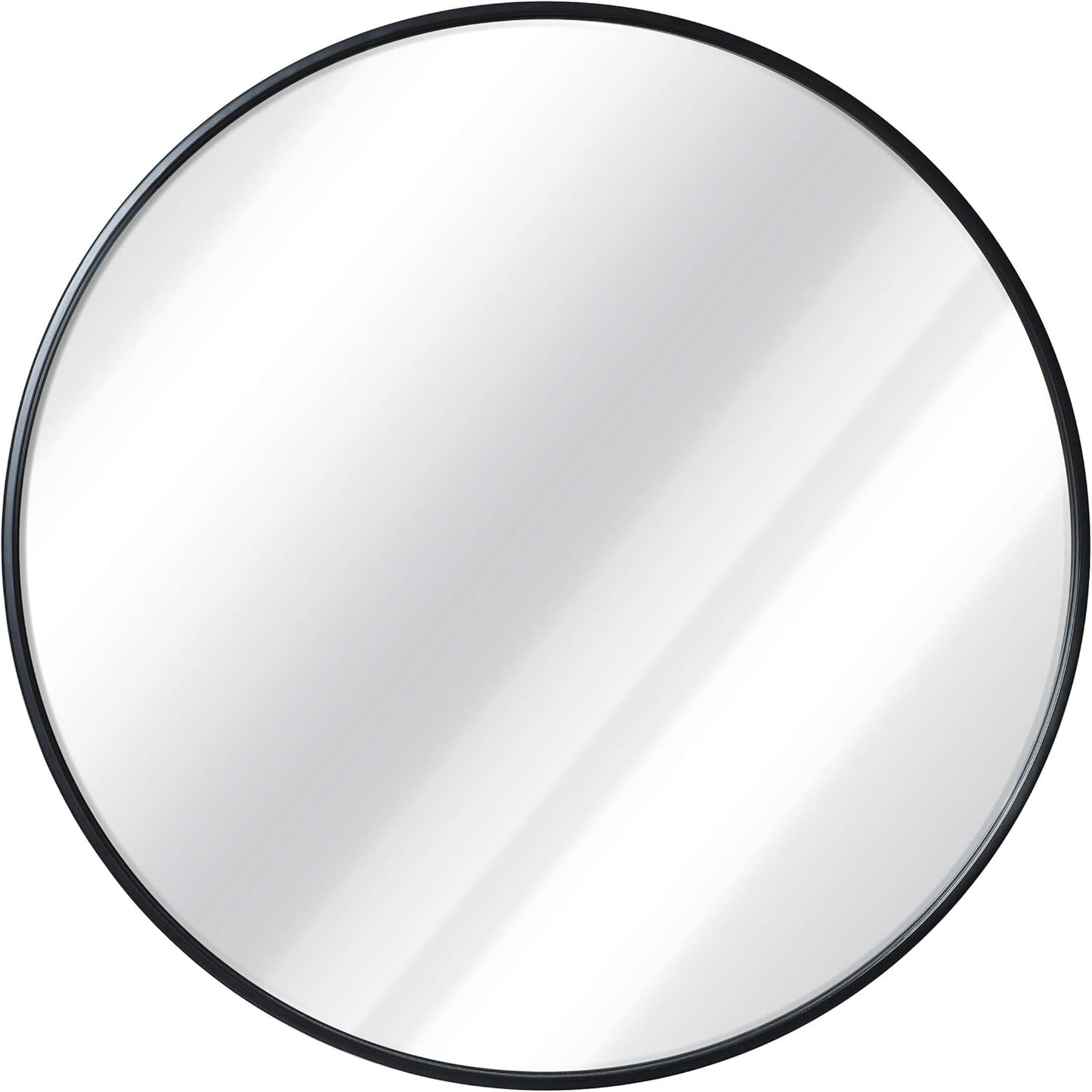 Gold Circle Wall Mirror 24 Inch Round Wall Mirror for Entryways, Washrooms, Living Rooms and More (Gold, 24")