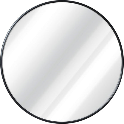 Gold Circle Wall Mirror 24 Inch Round Wall Mirror for Entryways, Washrooms, Living Rooms and More (Gold, 24")
