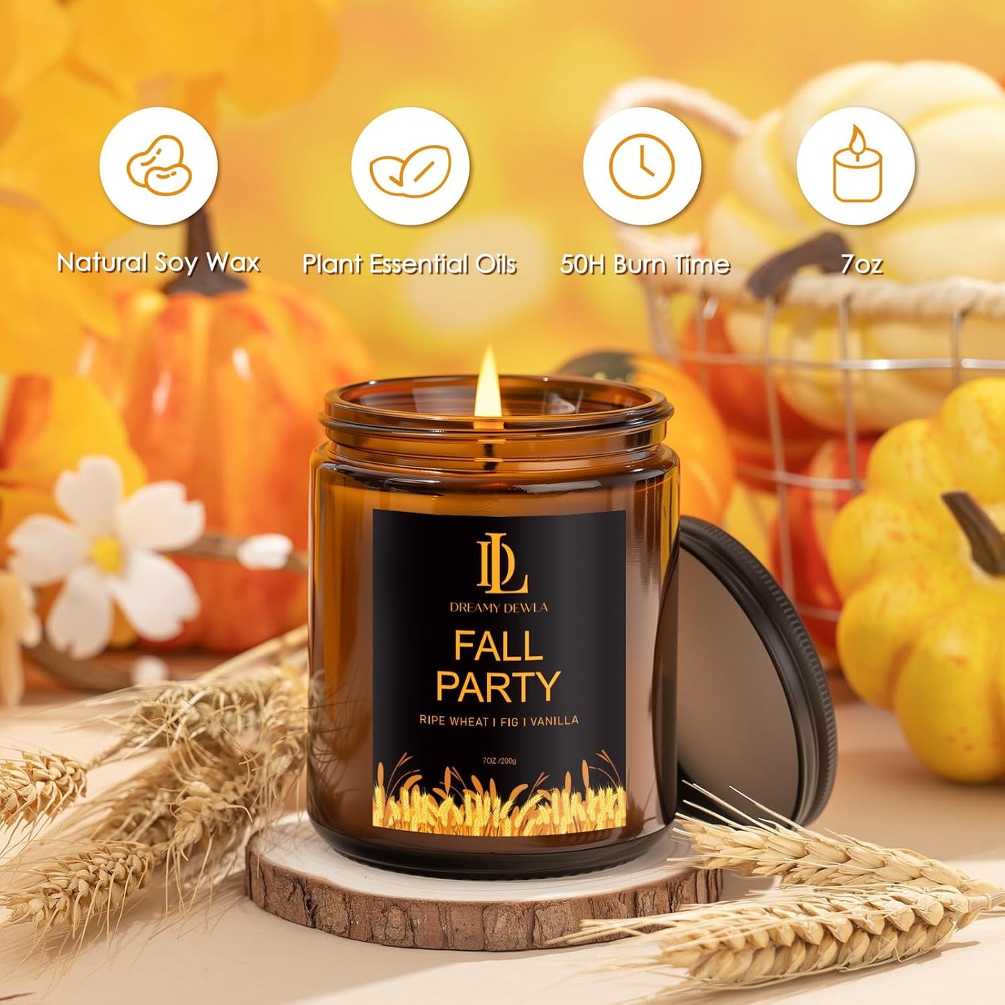 Scented Candles Set, 4 Pack Soy Candles for Home Scented, Candle Gifts for Men Women, Scents of Pineapple Cocktail/Coconut Vanilla/Pink Sands/Bahamian Breeze