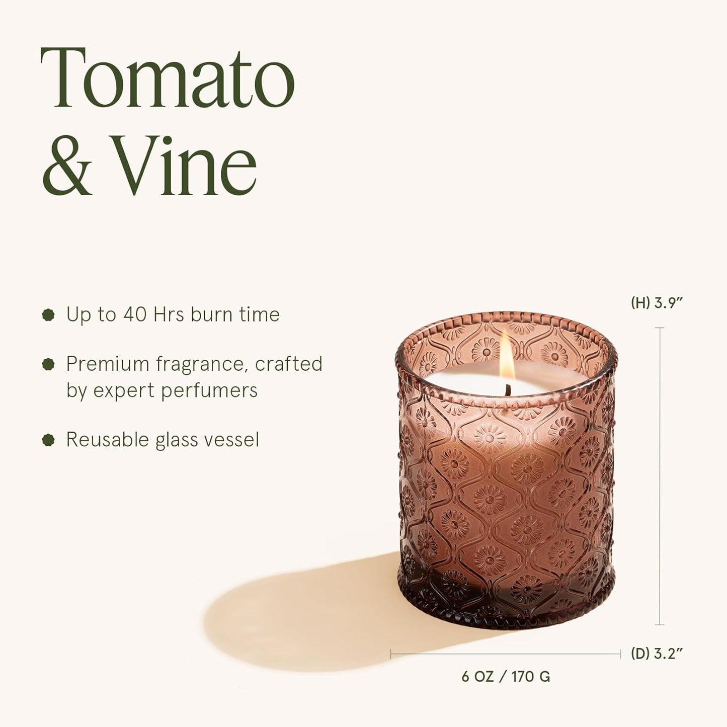 LA JOLIE MUSE Santal Rose Scented Candle – Saffron, Rose & Leather | 6 oz Natural Soy Wax | 40 Hours Clean Burn | Self Care Gifts for Women | Elegant Home Decor