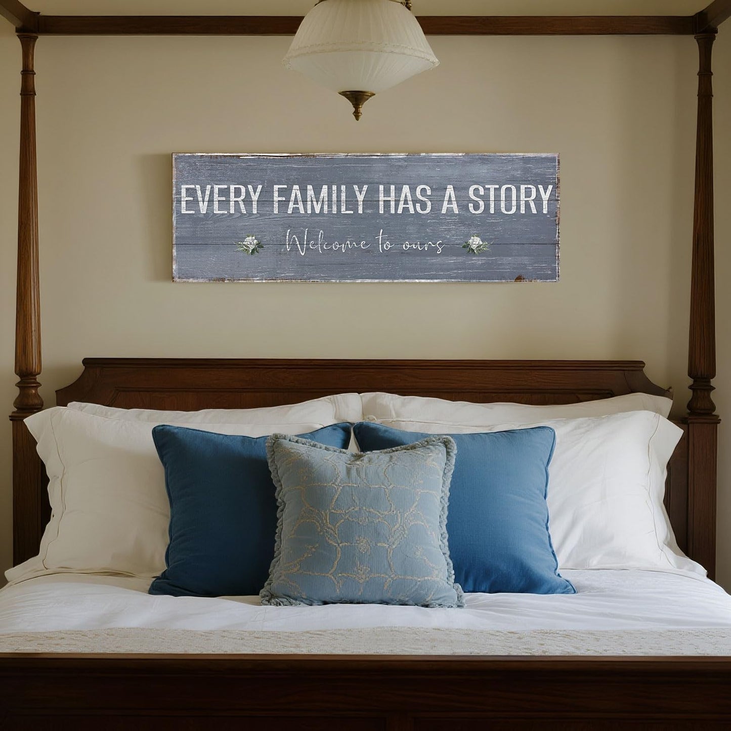 Quotes Wall Decor Enjoy the Little Things Sign Family Wall Signs Canvas Prints Rustic Wooden Wall Art Wood Pictures for Living Room Bedroom Office Home Decor, 6 X 17 Inch Framed